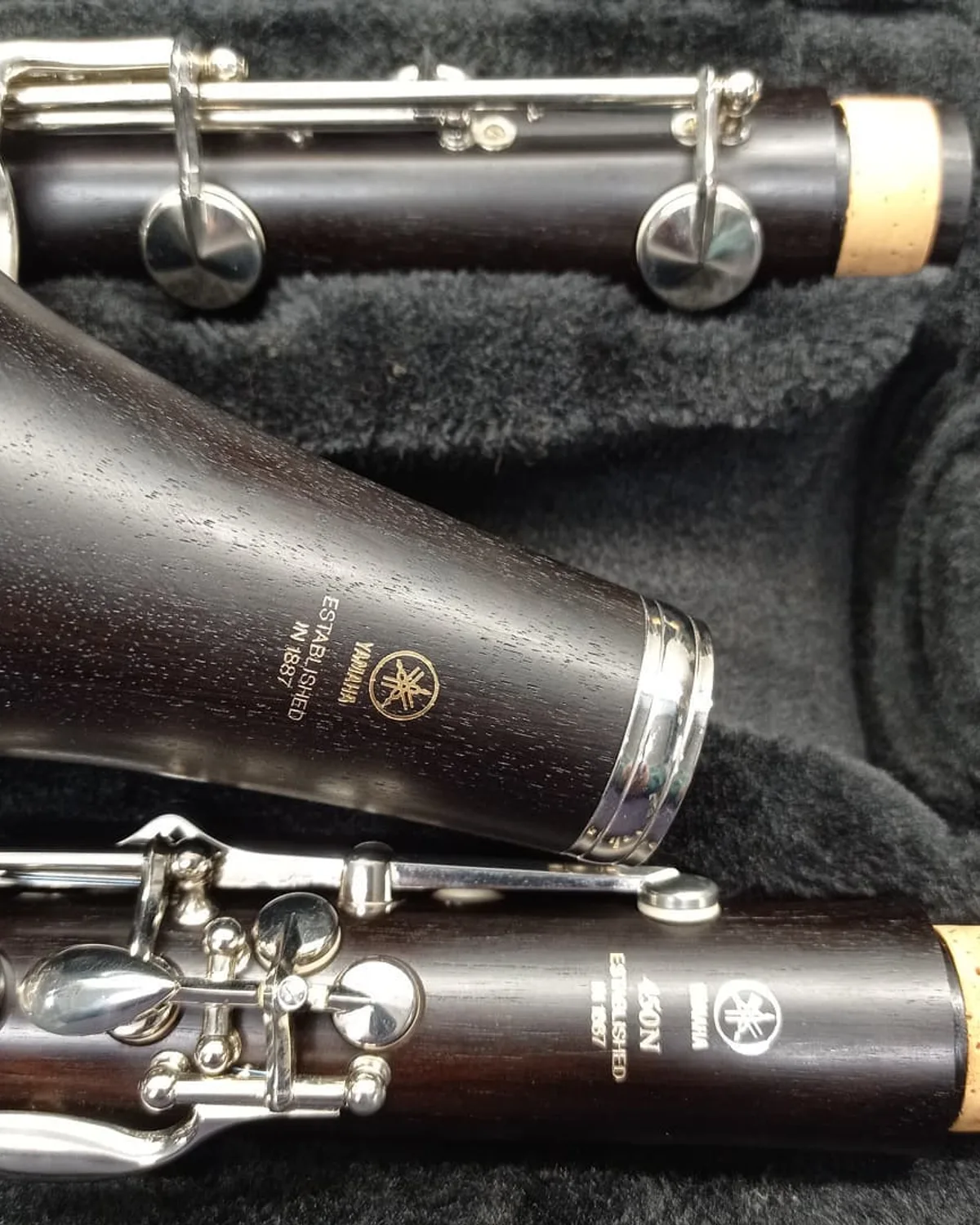 Clarinete profissional em granadilla na oficina da Musicaltec