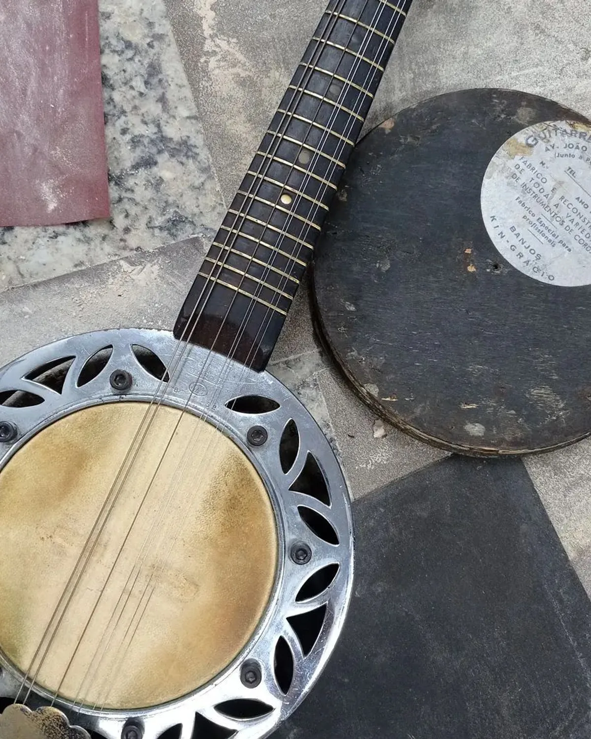 Pandeiro profissional na oficina da Musicaltec